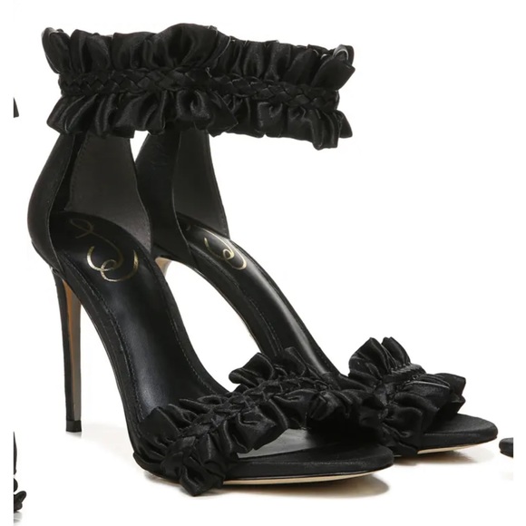 Sam Edelman | Shoes | Sam Edelman Sawyer Ankle Strap Sandal Black Size 85 |  Poshmark